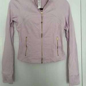 lululemon athletica Light Pink define Jacket with Gold Zippers